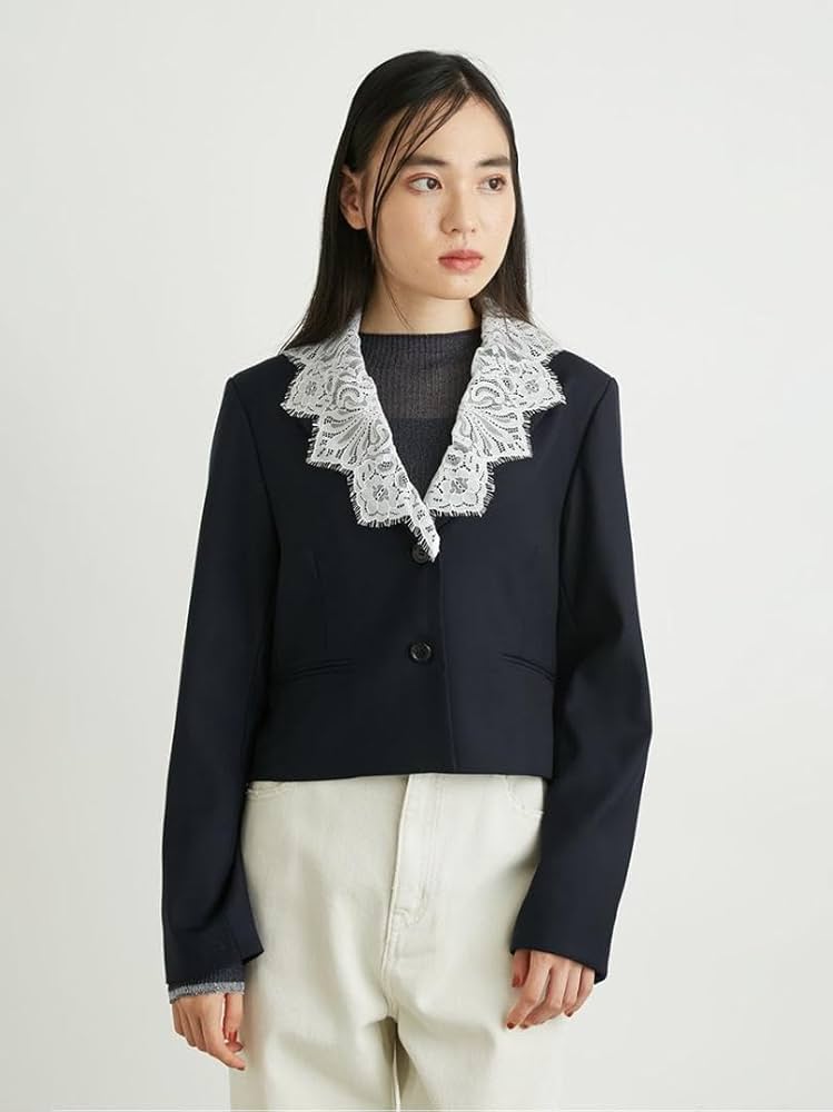 新品未使用リリーブラウンエコレザージャケット検snidelフレイ SNIDEL - スナイデル セーラーカラーニットジャケット リリー